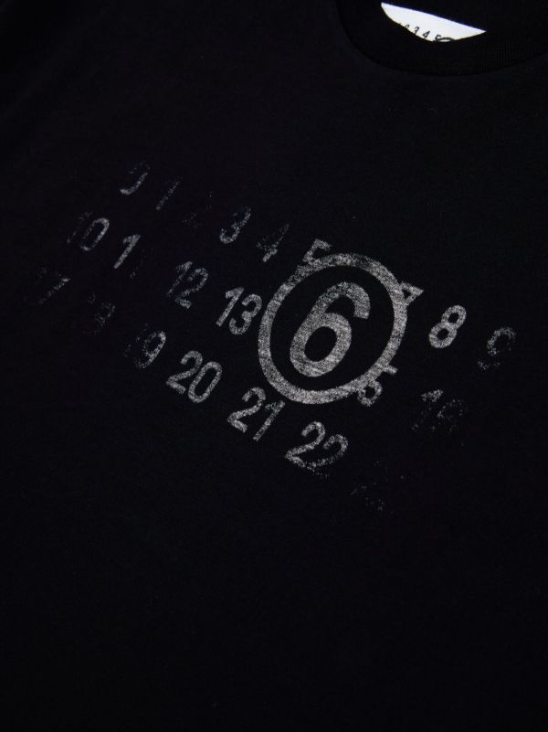 MM6 Maison Margiela Kids プリント Tシャツ | ブラック | FARFETCH JP