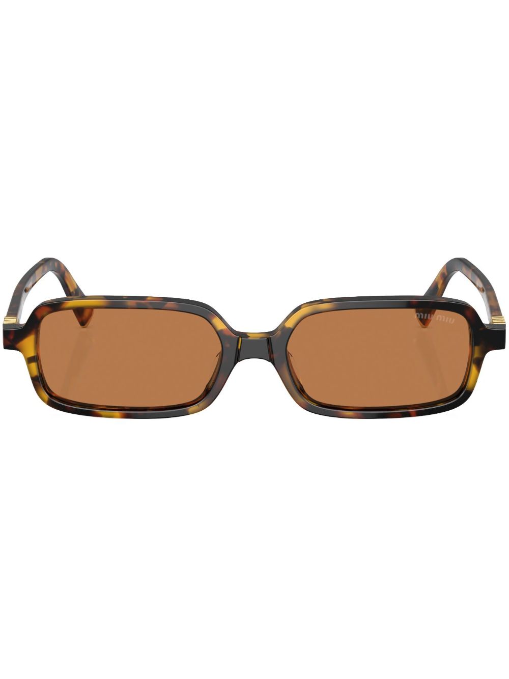Miu Miu Eyewear tortoiseshell-effect rectangle-frame Sunglasses