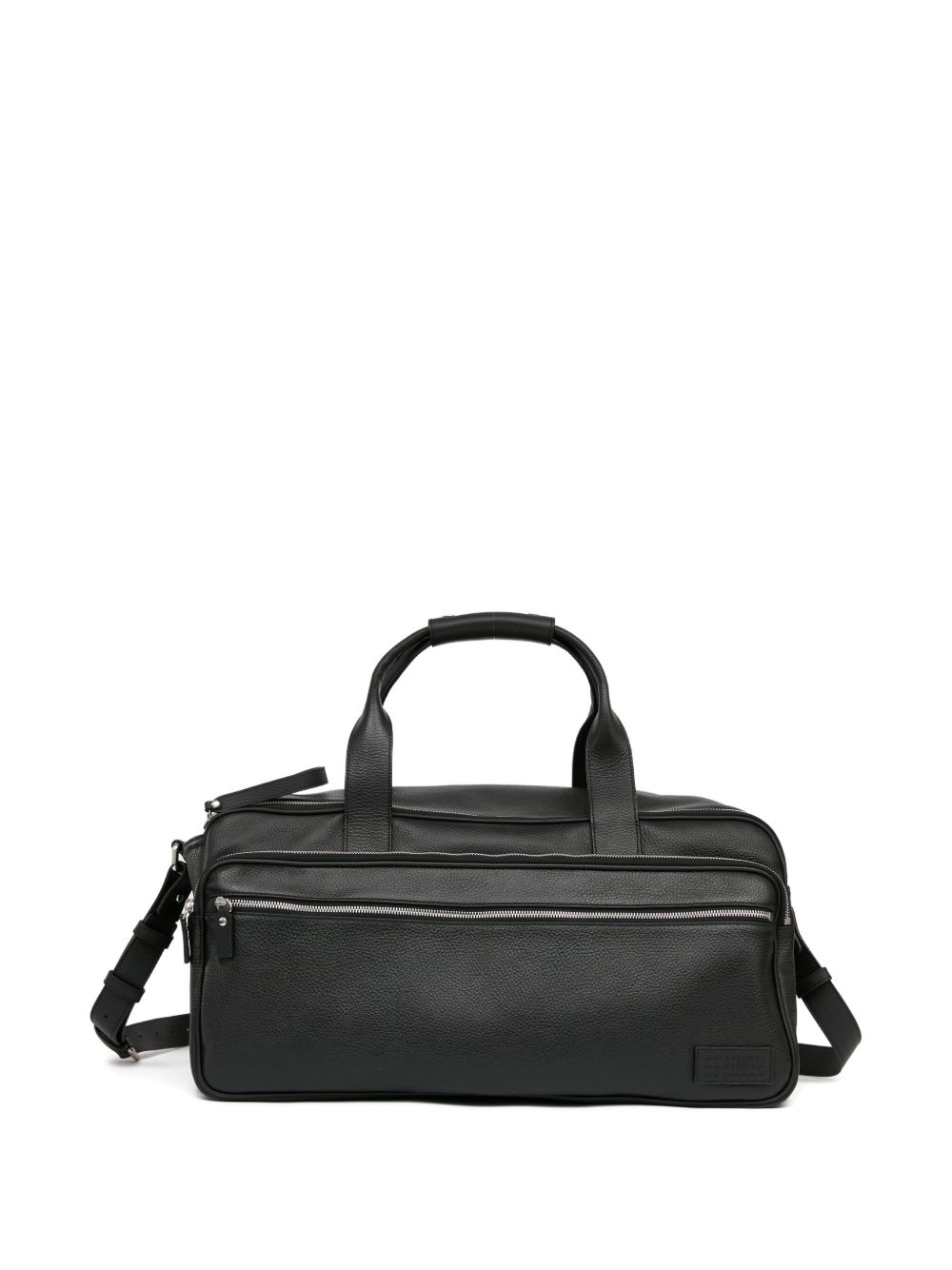 MM6 Maison Margiela Textured Leather Duffle Bag | Black | FARFETCH CA