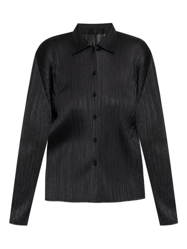 Pleats Please Issey Miyake Basics プリーツ シャツ | ブラック