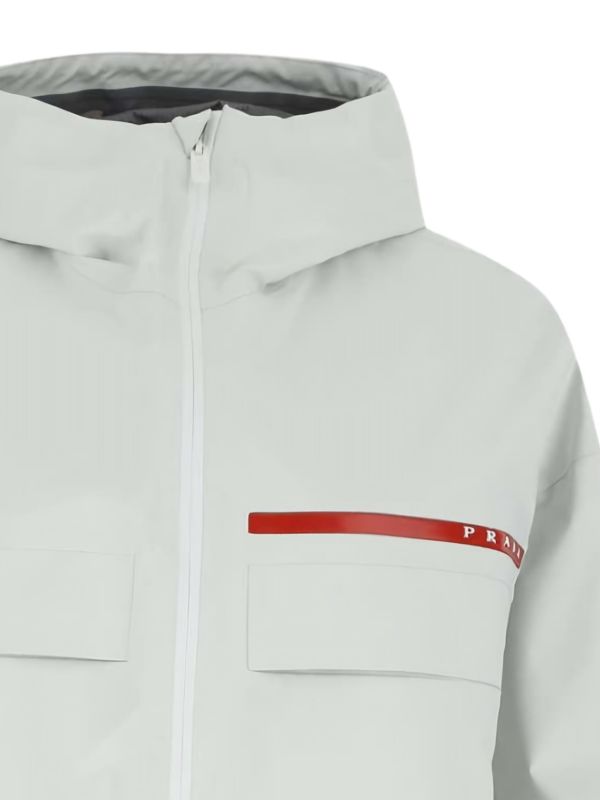 Prada Gore-TEX® フーデッドジャケット | ホワイト | FARFETCH JP
