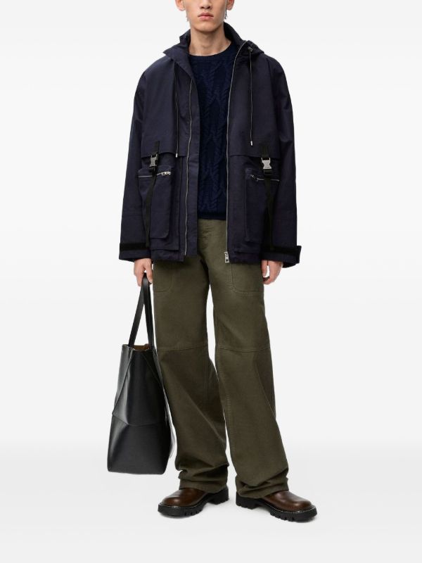 LOEWE ケーブルニット セーター | ブルー | FARFETCH JP