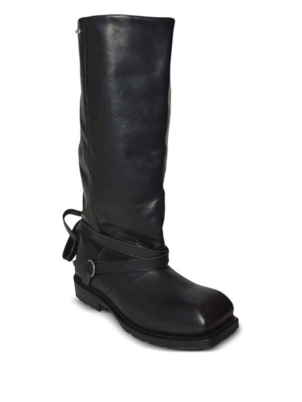 OUR LEGACY High Engine Strap Boots | Black | FARFETCH