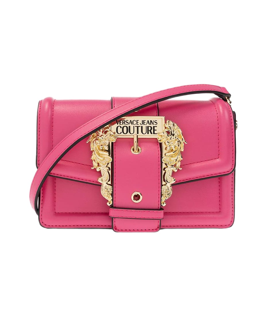 Versace Jeans Couture Shoulder Bag In Rose-pink Faux Leather