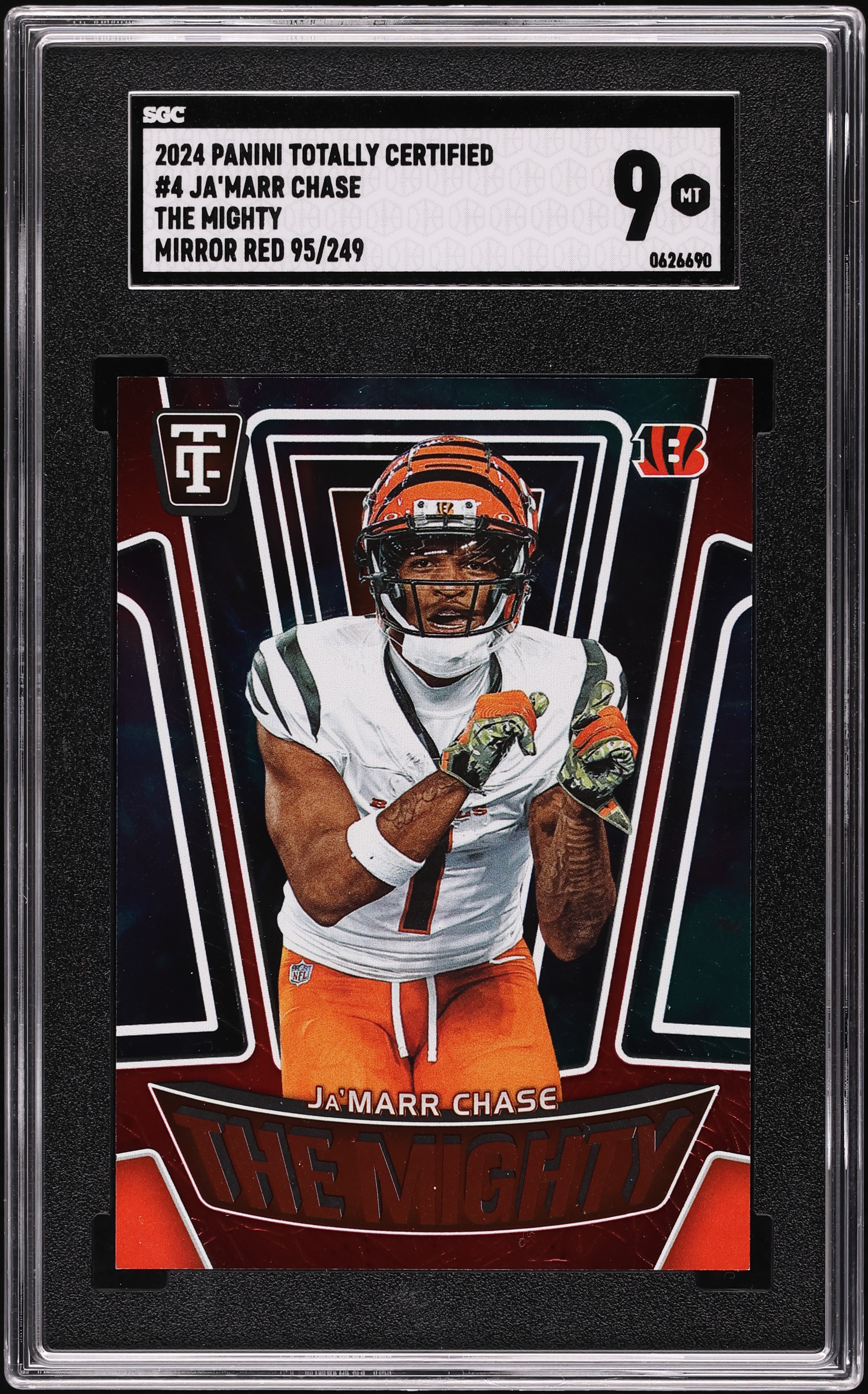 2024 Totally Certified The Mighty Mirror Red Ja'Marr Chase /249 #4