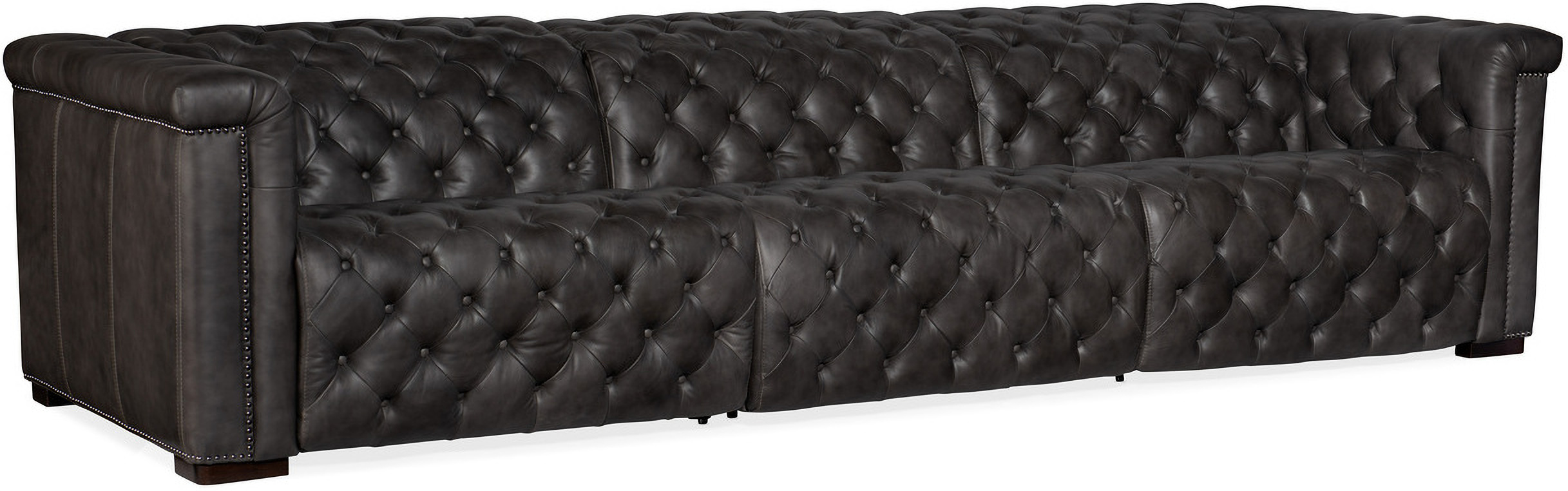 MS Savion Grandier Grey Sofa with Power Recline Power Headrest by