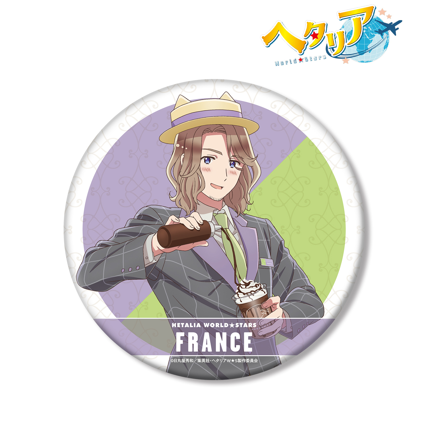 ヘタリア World☆Stars_描き下ろしイラスト フランス 遊園地ver. BIG缶