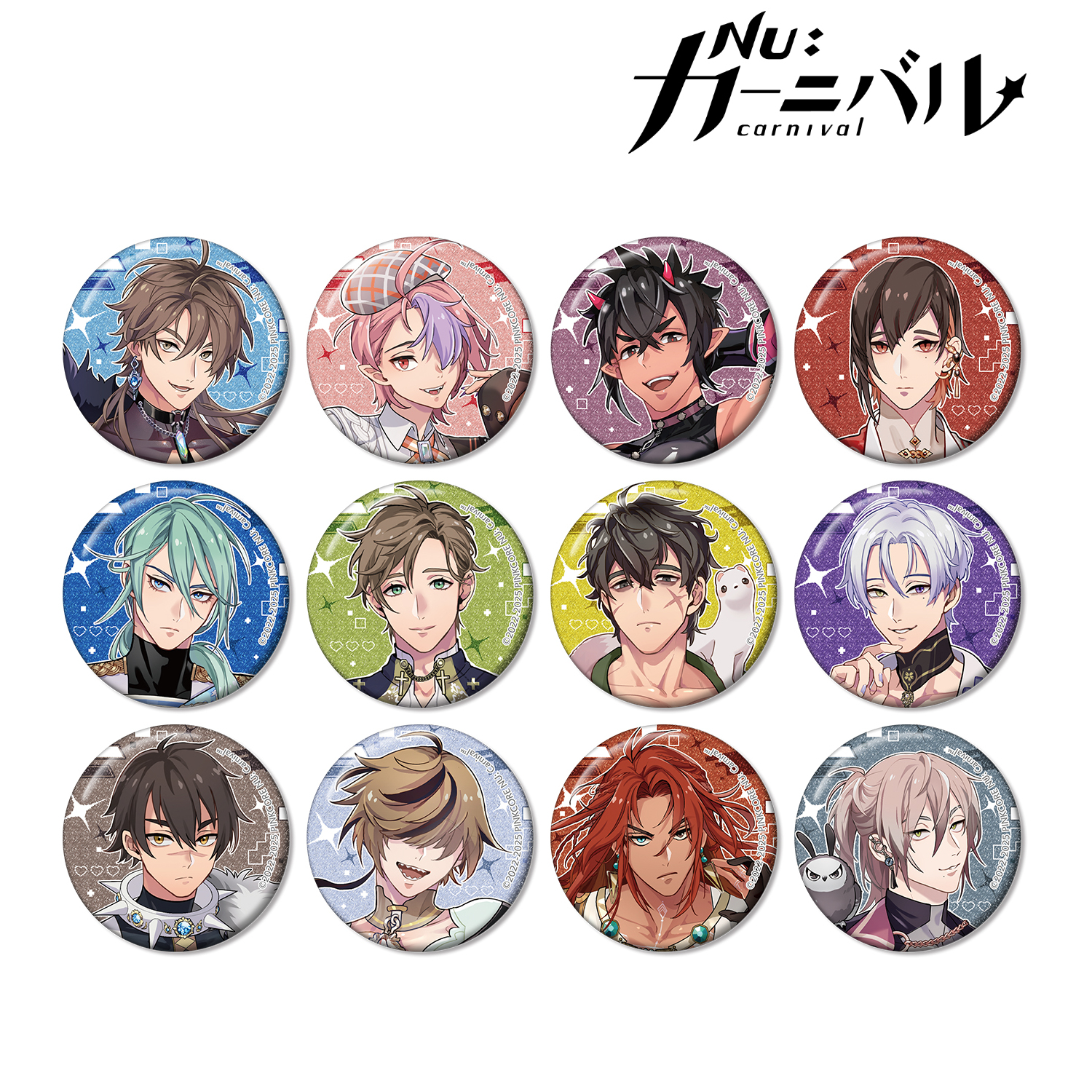 NU: カーニバル_トレーディンググリッター缶バッジ(単位/コンプリート