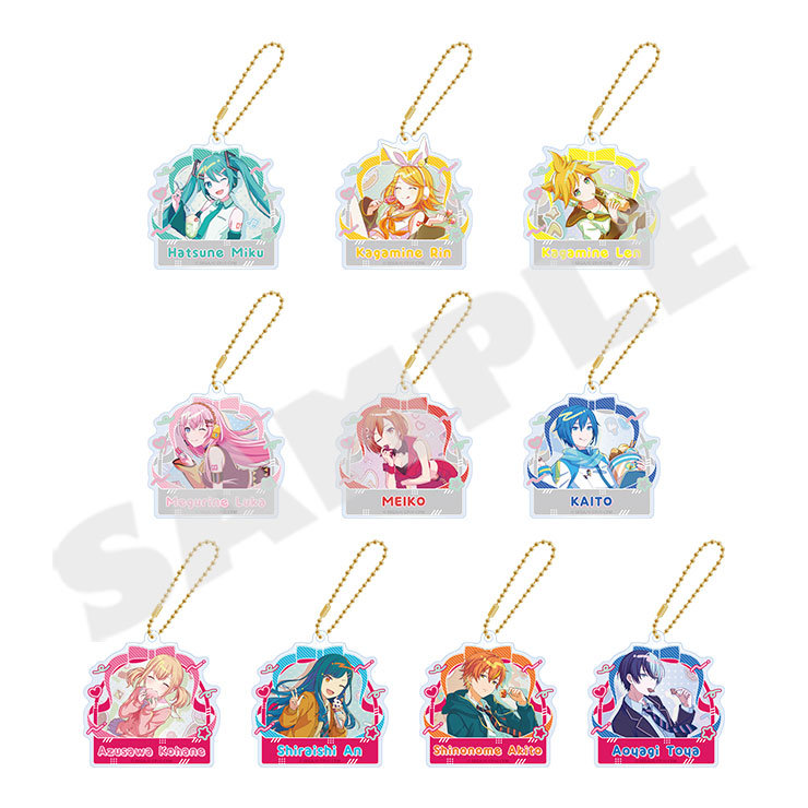 ボーカロイド初音ミク KAITO グラフアート アクリルキーホルダー
