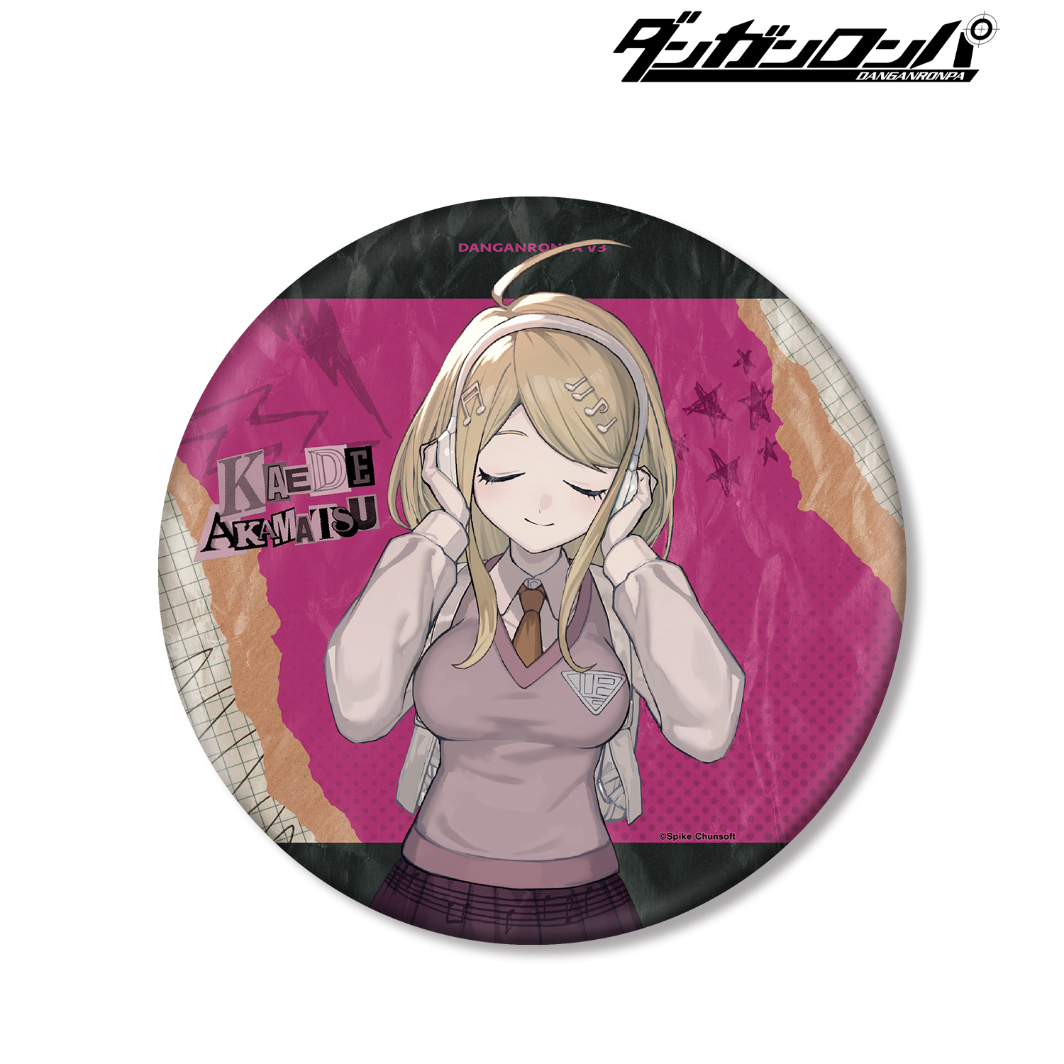 ダンガンロンパシリーズ_lackさんイラスト 赤松 楓 ヘッドフォンver