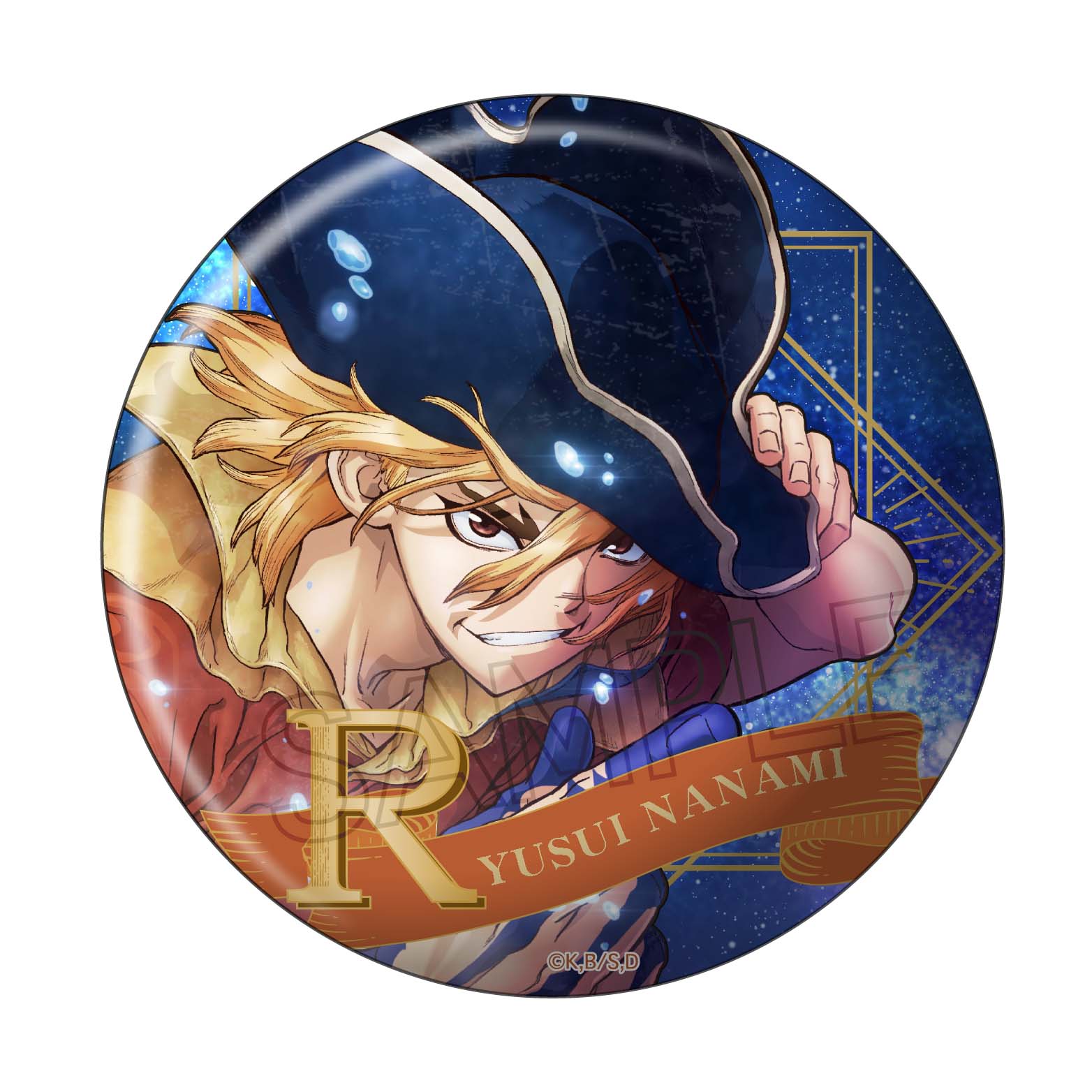 Dr.STONE ドクターストーン 七海龍水 缶バッジ ブラックスーツ 25枚 Dr