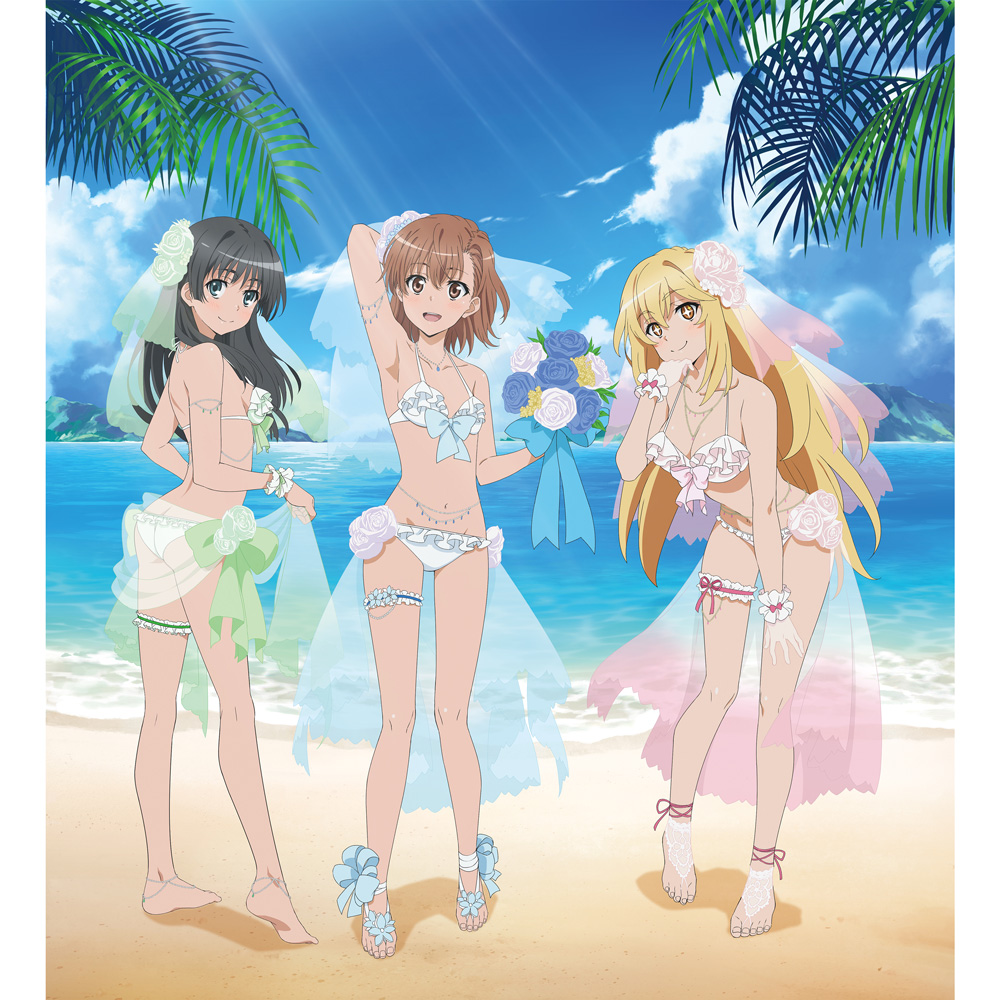 とある科学の超電磁砲T_描き下ろし複製原画（ウエディング水着