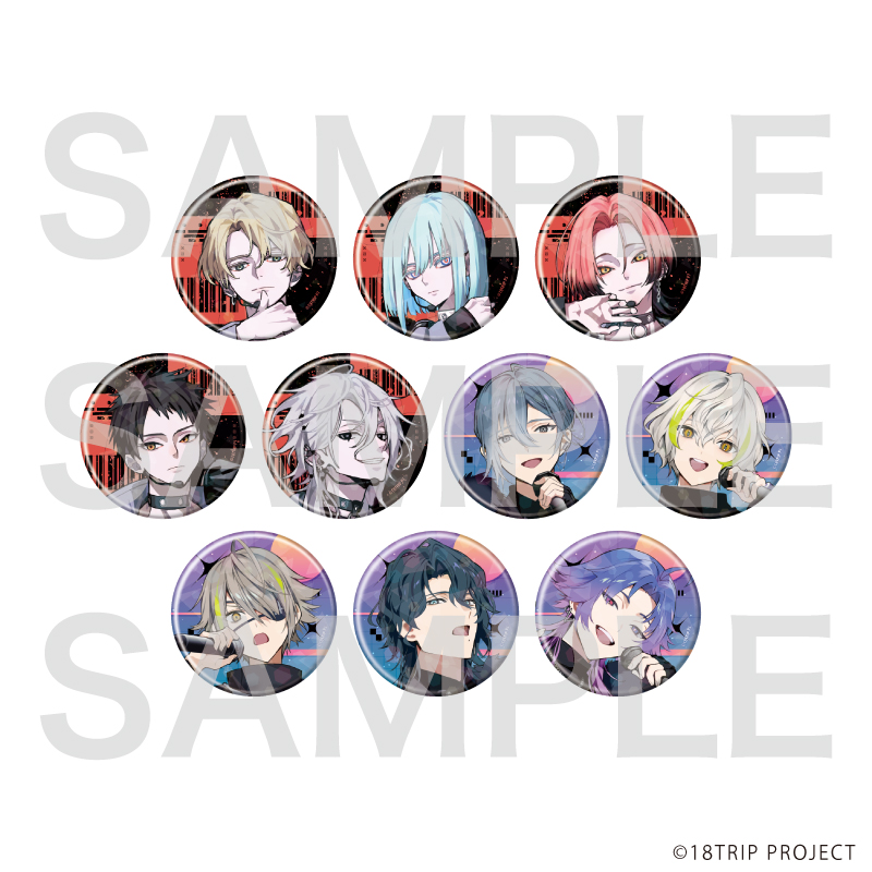 18TRIP_(57mm)_ホログラム缶バッジ 02/BOX(全10種)(公式イラスト