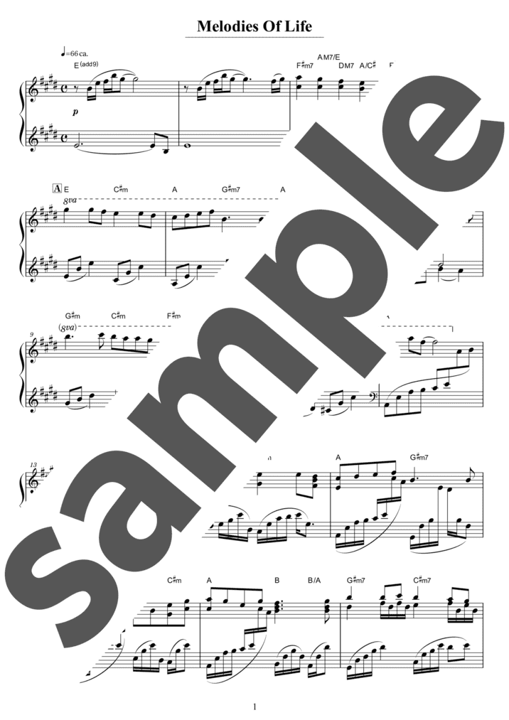 ピアノ楽譜】ファイナルファンタジー メインテーマ / 植松伸夫