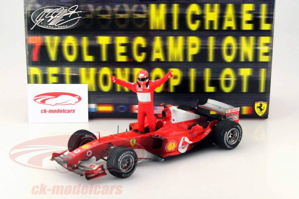 限定 HW 1/18 Ferrari F2004 #1シューマッハ 300Pcs 限定 HW 1/18