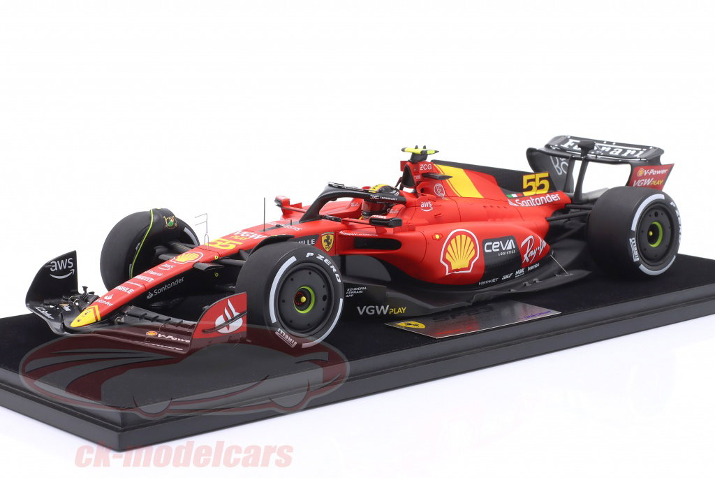 LookSmart 1:18 Carlos Sainz jr. Ferrari SF-23 #55 3rd Italian GP