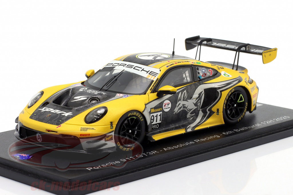 Spark 1:43 Porsche 911 GT3 R #911 6番目 12h Bathurst 2025 Absolute