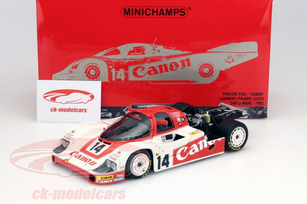 Minichamps 1:18 Porsche 956L Canon #14 24h LeMans 1983 Lammers