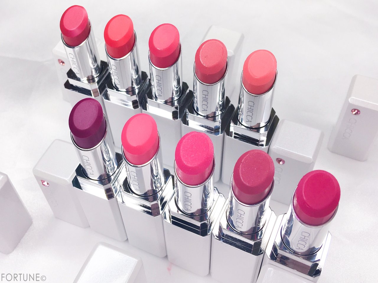 2018冬新作《CHICCA（キッカ）》新色＆復刻色が揃った『10 PINK LIP
