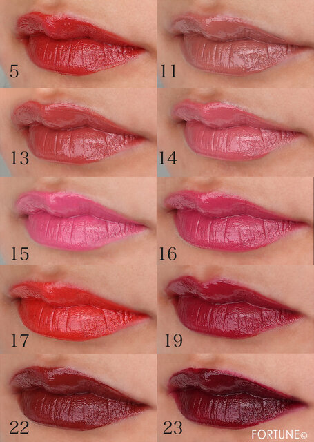 2021夏《クレ・ド・ポー ボーテ ルージュアレーブル》全10色を比較