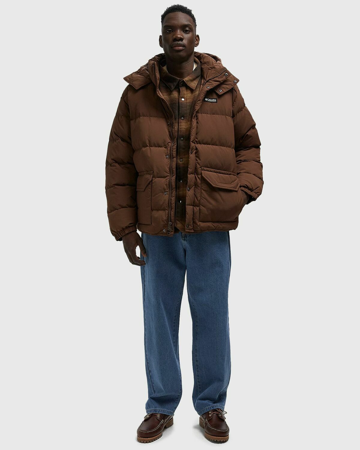 Columbia Wallowa™ Down Hooded Jacket Brown Mens Down & Puffer