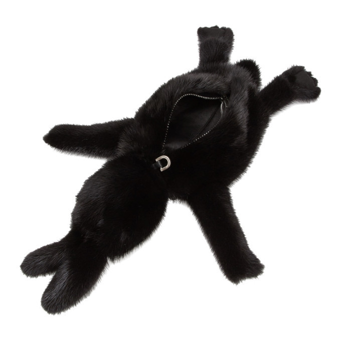 Rick Owens Black Fur Fat Bunny Bag Rick Owens