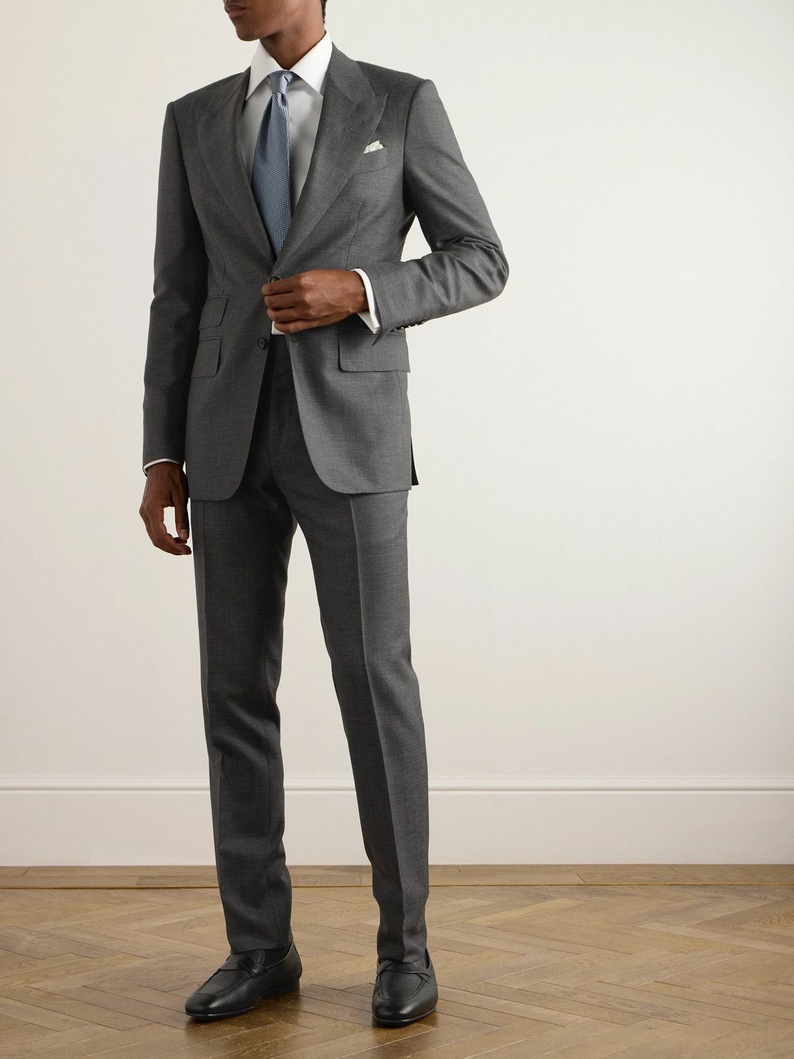 TOM FORD - Shelton Wool, Mohair, Linen and Silk-Blend Suit Jacket