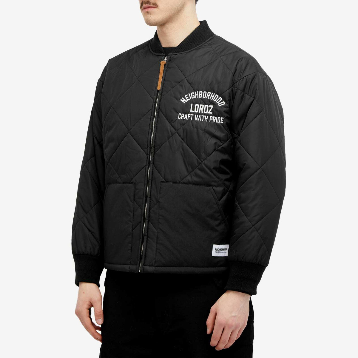 Neighborhood Men's x Lordz of Brooklyn Quilt Jacket in Black
