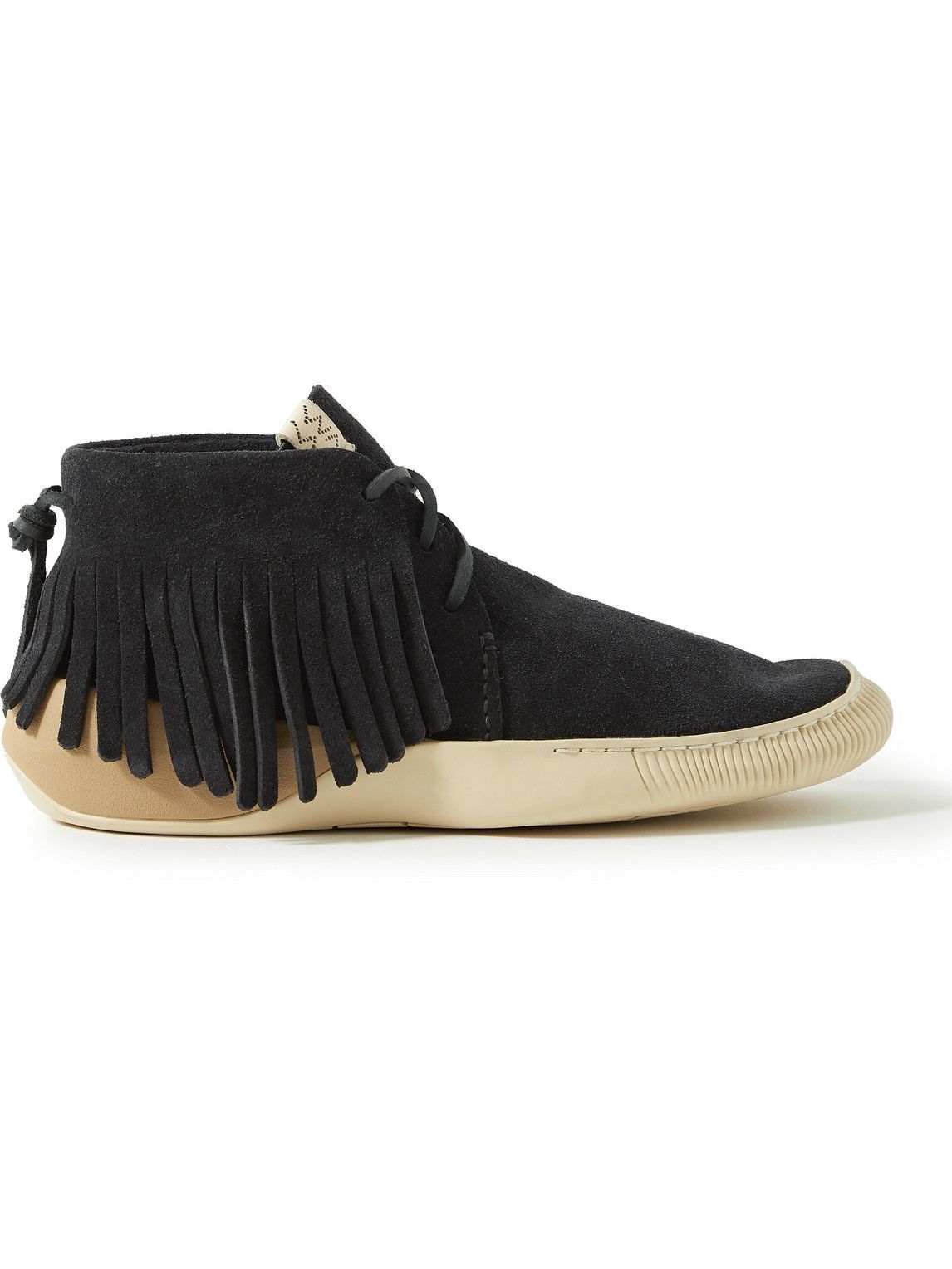 Visvim - Kuiva Shaman-Folk Fringed Suede Sneakers - Black Visvim