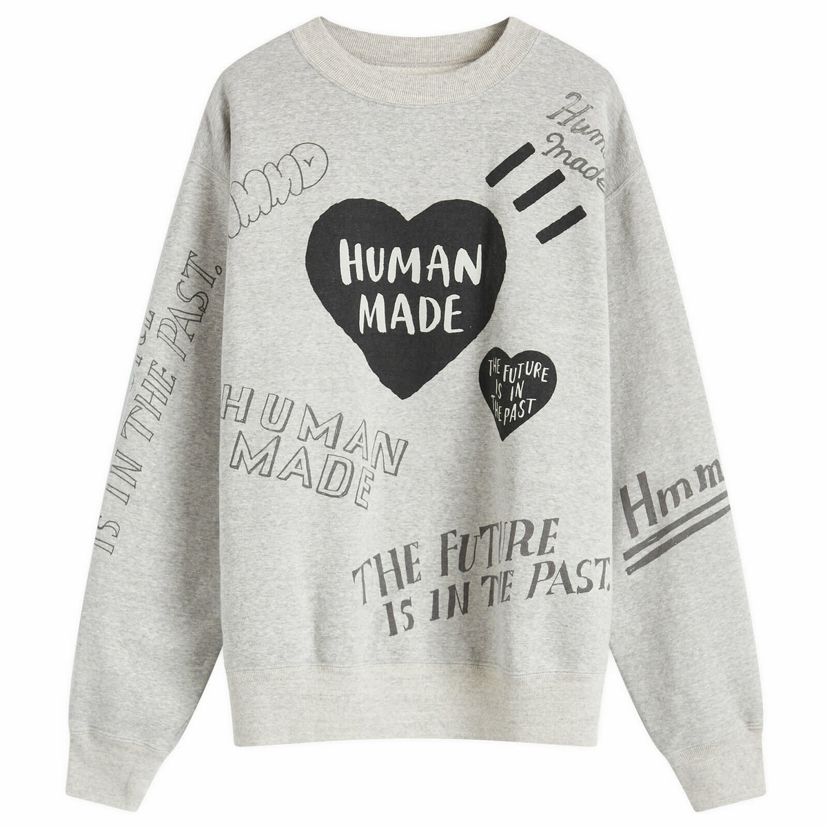 Human Made Men's Graffiti Sweatshirt in Grey Human Made