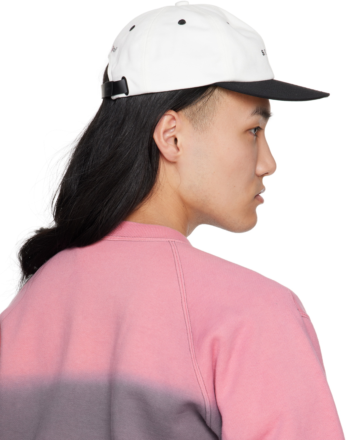 sacai White & Black WTAPS Edition Cotton Twill Cap Sacai