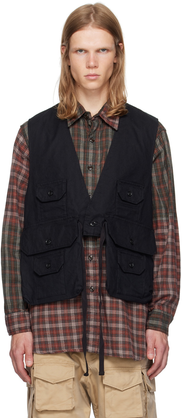 Engineered Garments Black Fowl Vest Engineered Garments