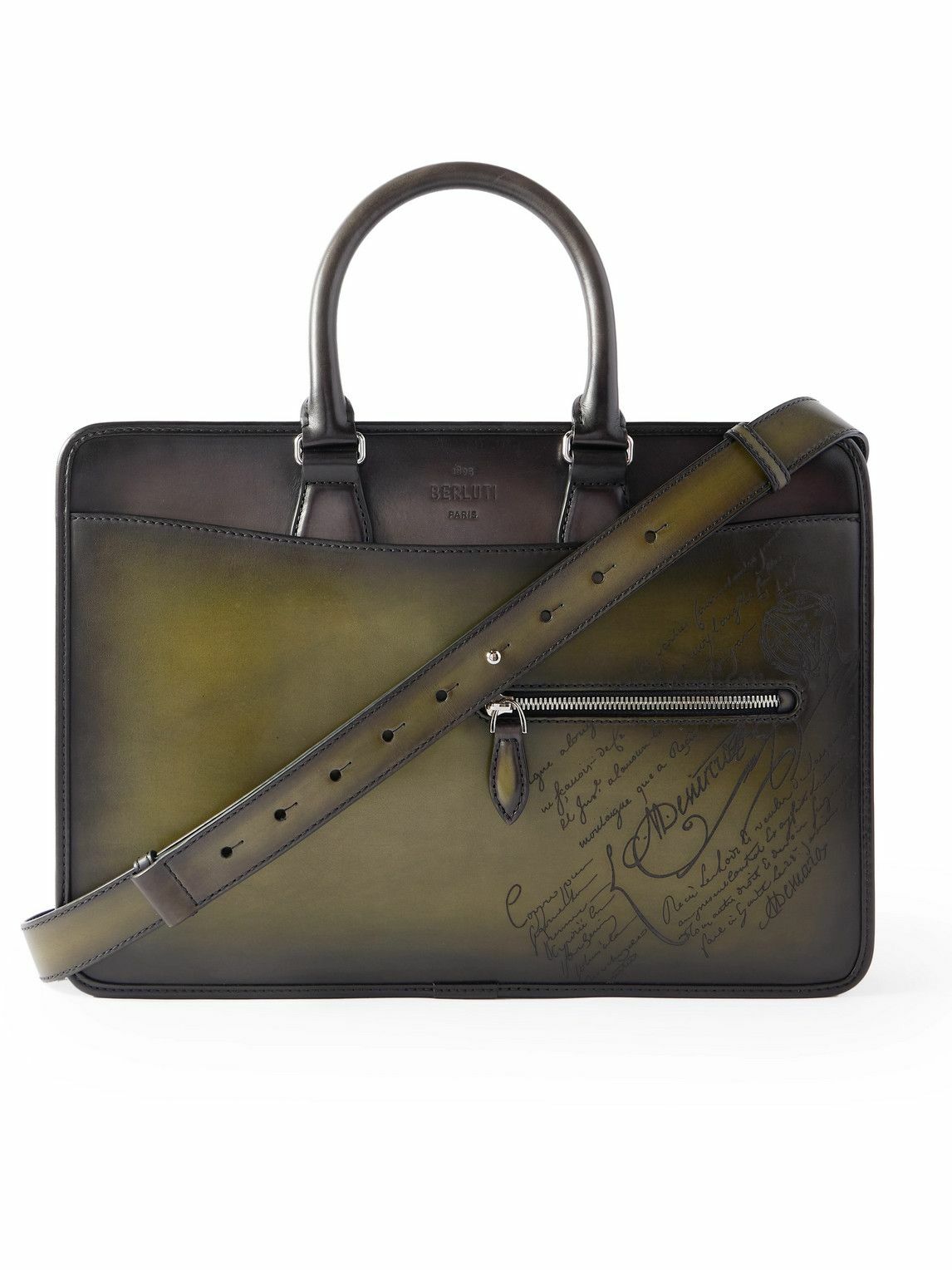 Berluti - Un Jour Mini Scritto Venezia Leather Briefcase Berluti