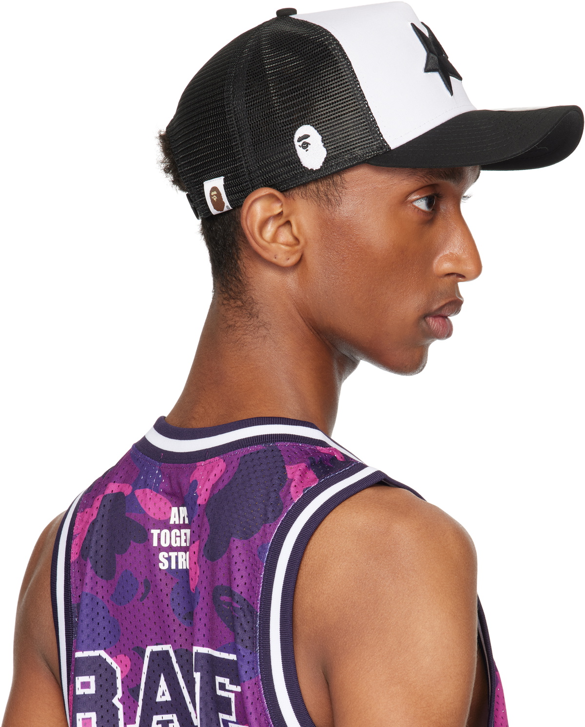 BAPE White & Black New Era Edition 9Forty STA Cap A Bathing Ape