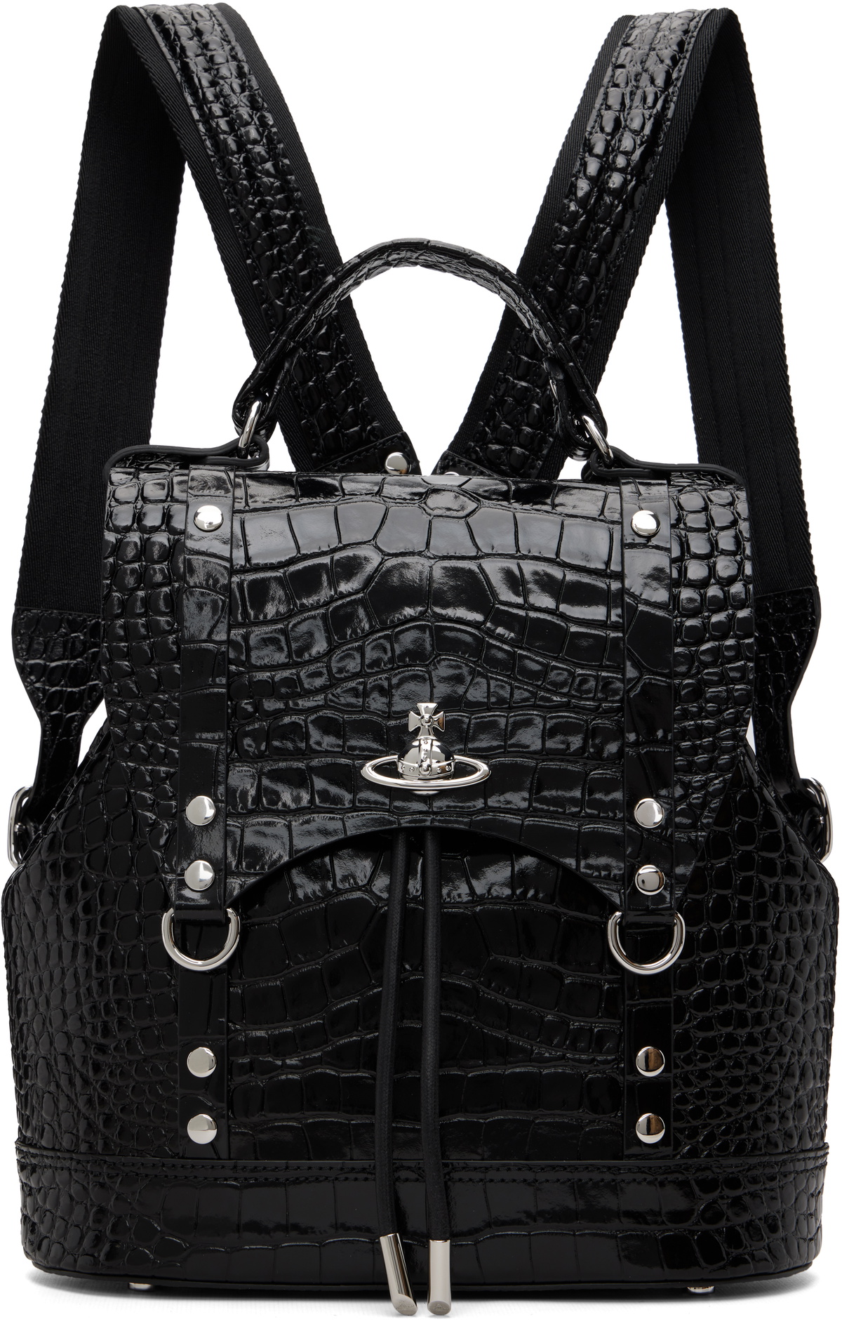 NO/FAITH STUDIOS Black Denim Multipocket Bag