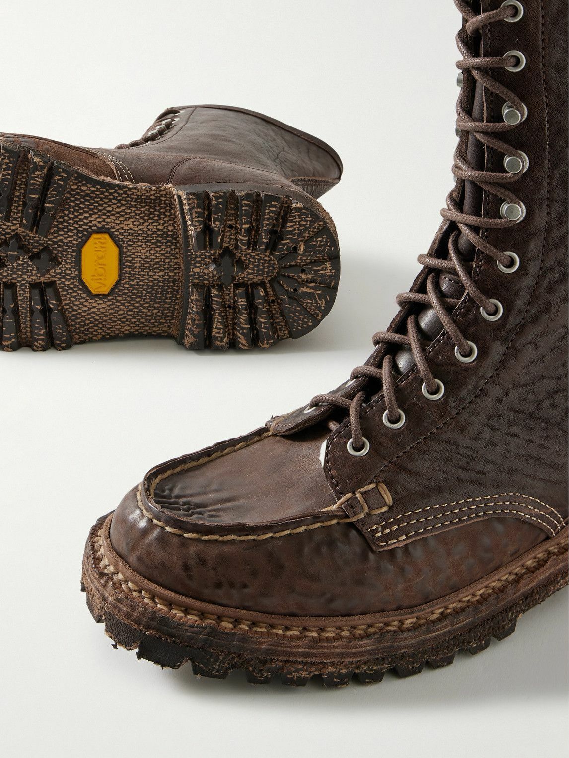Visvim - Hi-Folk Scout Moc Leather Boots - Brown Visvim
