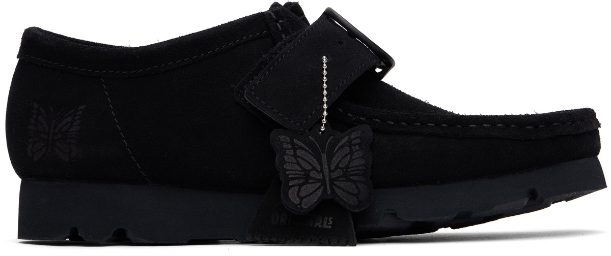 NEEDLES Black Suede Clog Slip-on Loafers Needles