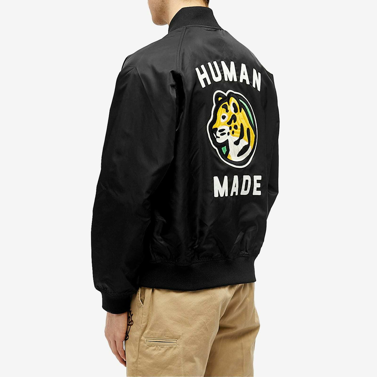 Human Made Men's Nylon Stadium Jacket in Black Human Made