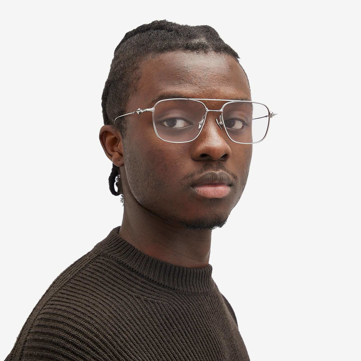 Gentle Monster Met Sunglasses in Silver/Pink Gentle Monster