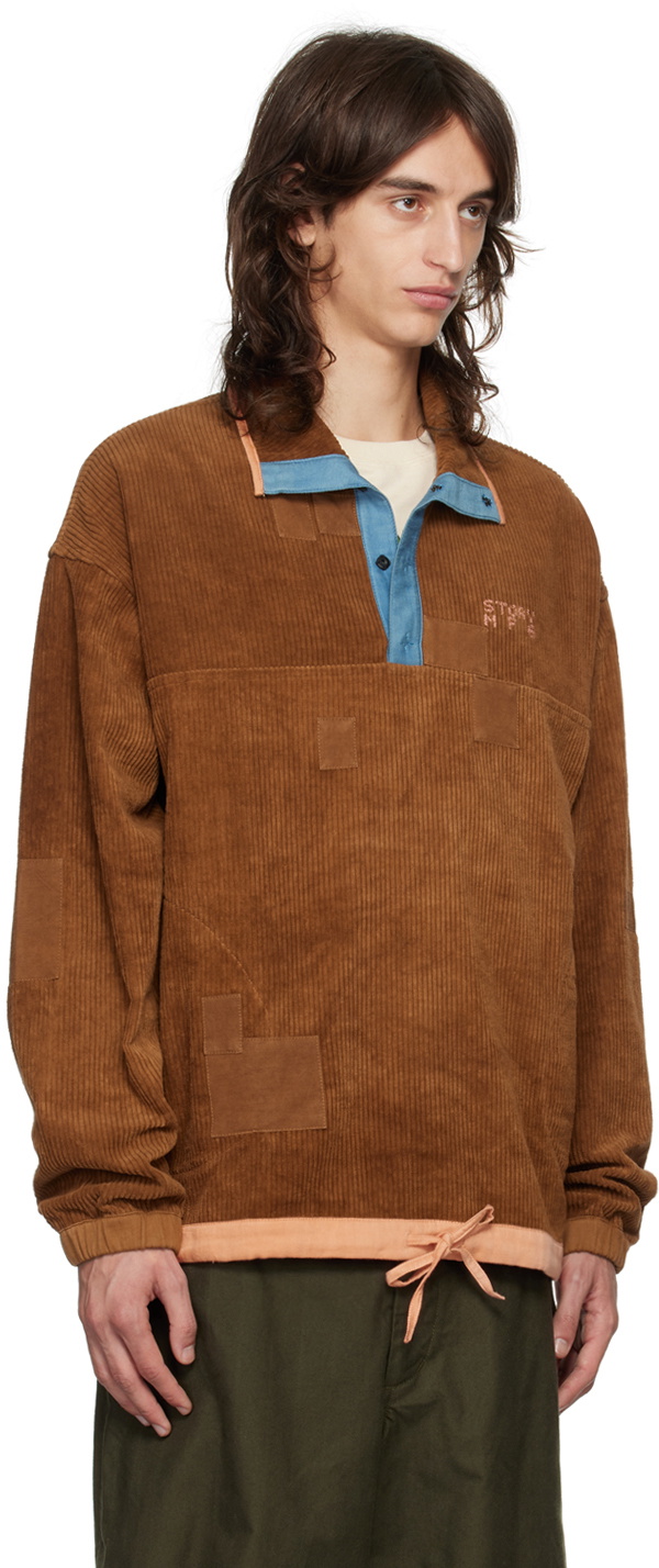 Story mfg. Brown Polite Pullover Sweatshirt Story Mfg.