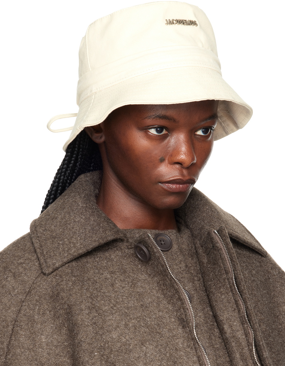 Jacquemus Off-White Le Raphia 'Le Bob Gadjo' Bucket Hat Jacquemus