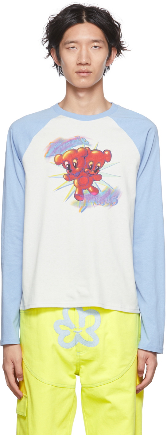 Marc Jacobs Heaven White Boardwalk Bear Long Sleeve T-Shirt Marc