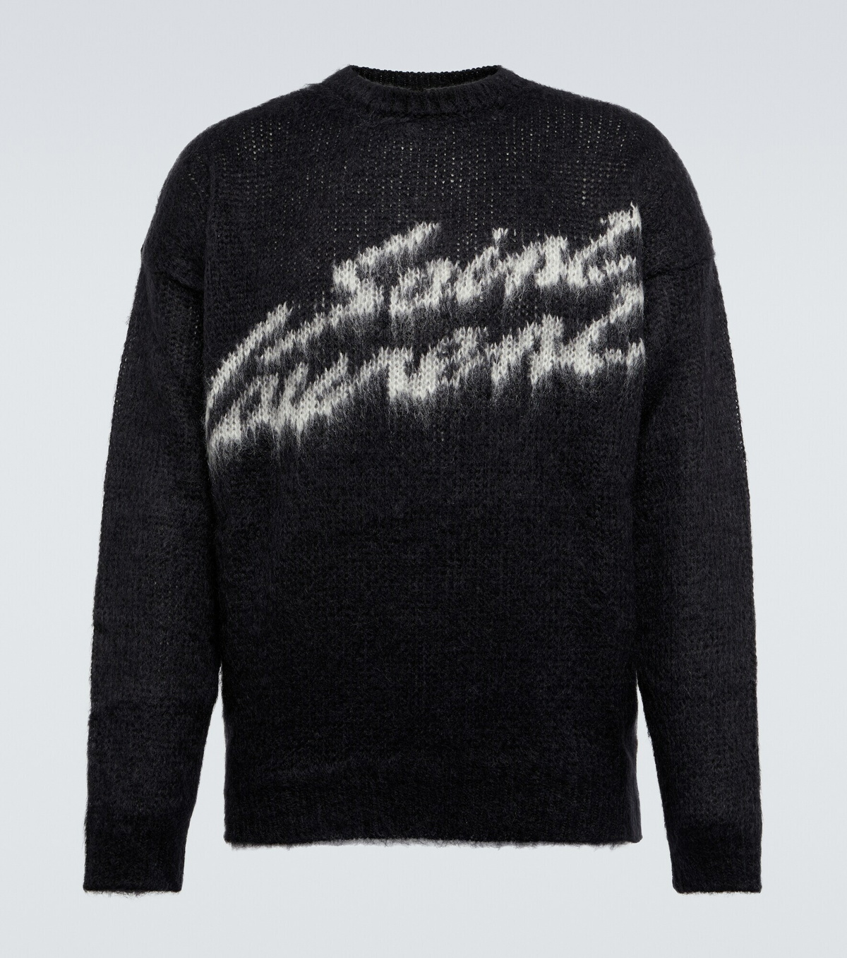 Saint Laurent - Logo mohair-blend sweater Saint Laurent