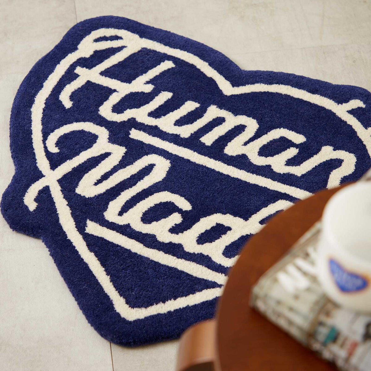 Human Made Men's Heart Rug in Blue Human Made