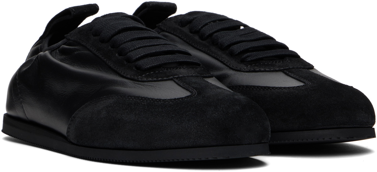 Ann Demeulemeester Black Sami Low-Top Boxing Sneakers Ann