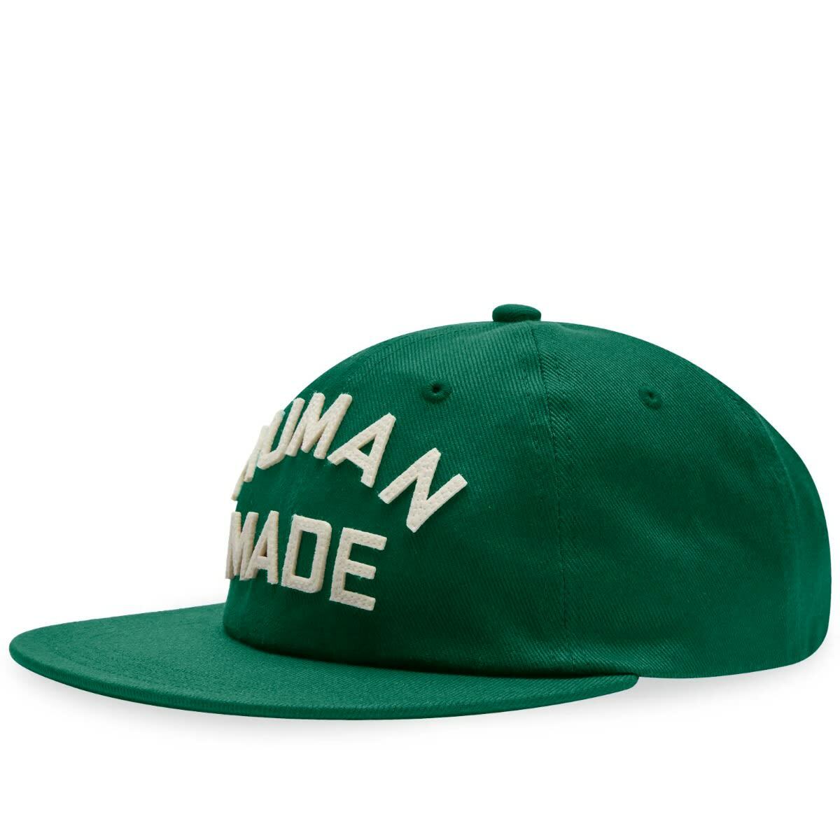 Human Made Men's Font Cap in Green Human Made