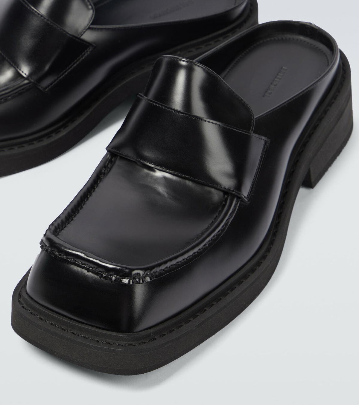Balenciaga - Inspector leather loafer mules Balenciaga