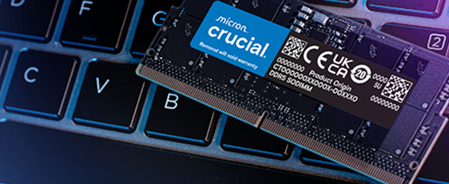 Crucial 32GB (2 x 16GB) 288-Pin PC RAM DDR5 4800 (PC5 38400