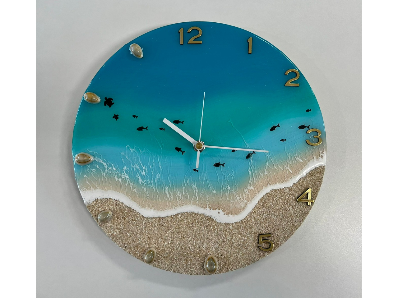 じゃらん限定】海のレジンアート体験！『海の壁掛け時計』ずっと使える