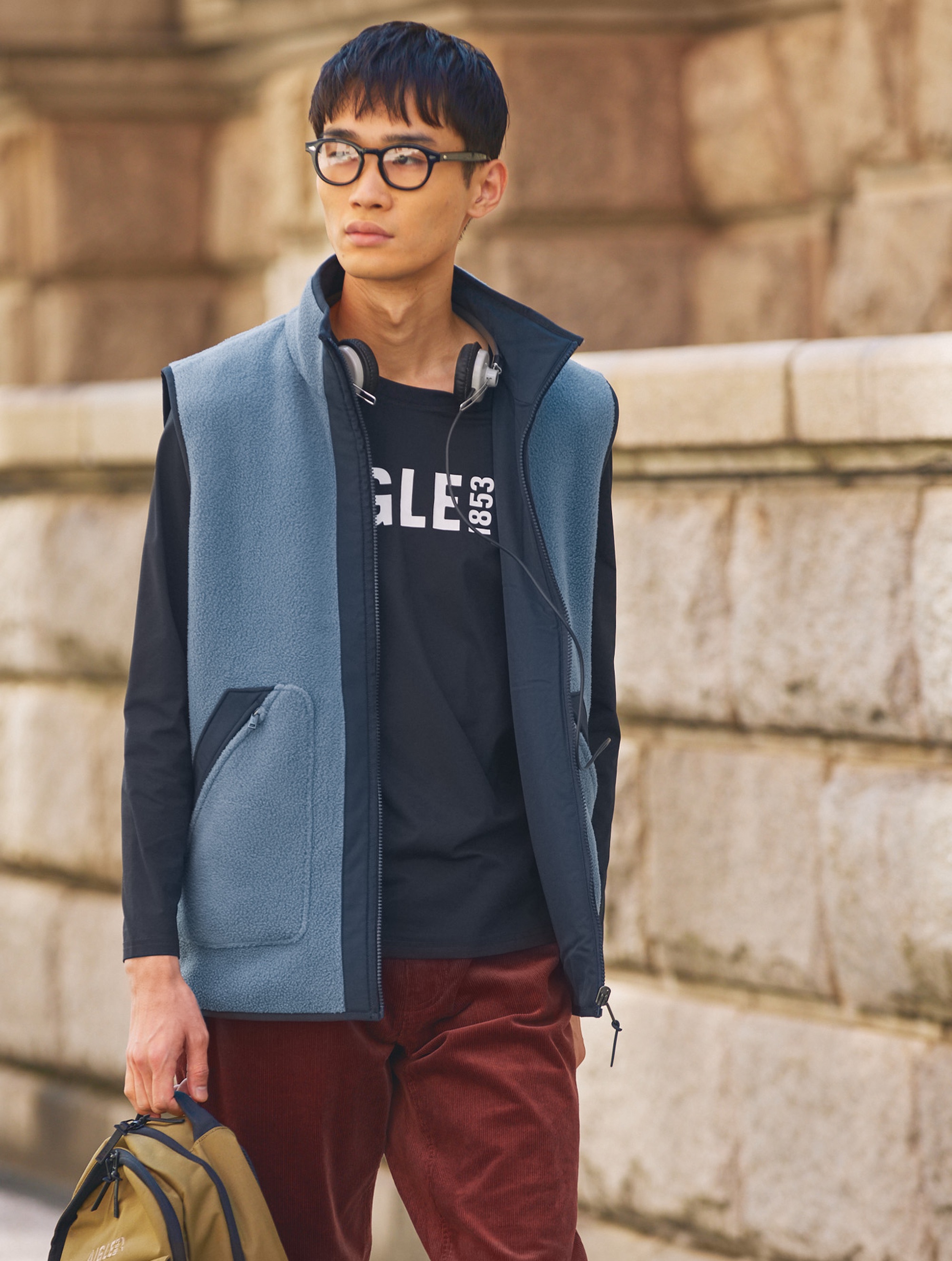 メンズ リバーシブルベスト T-KIT ZSHBK81 - AIGLE（エーグル）公式